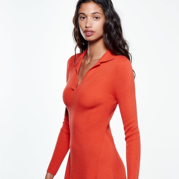 Zara SKATER KNIT DRESS - Picture 3 of 9